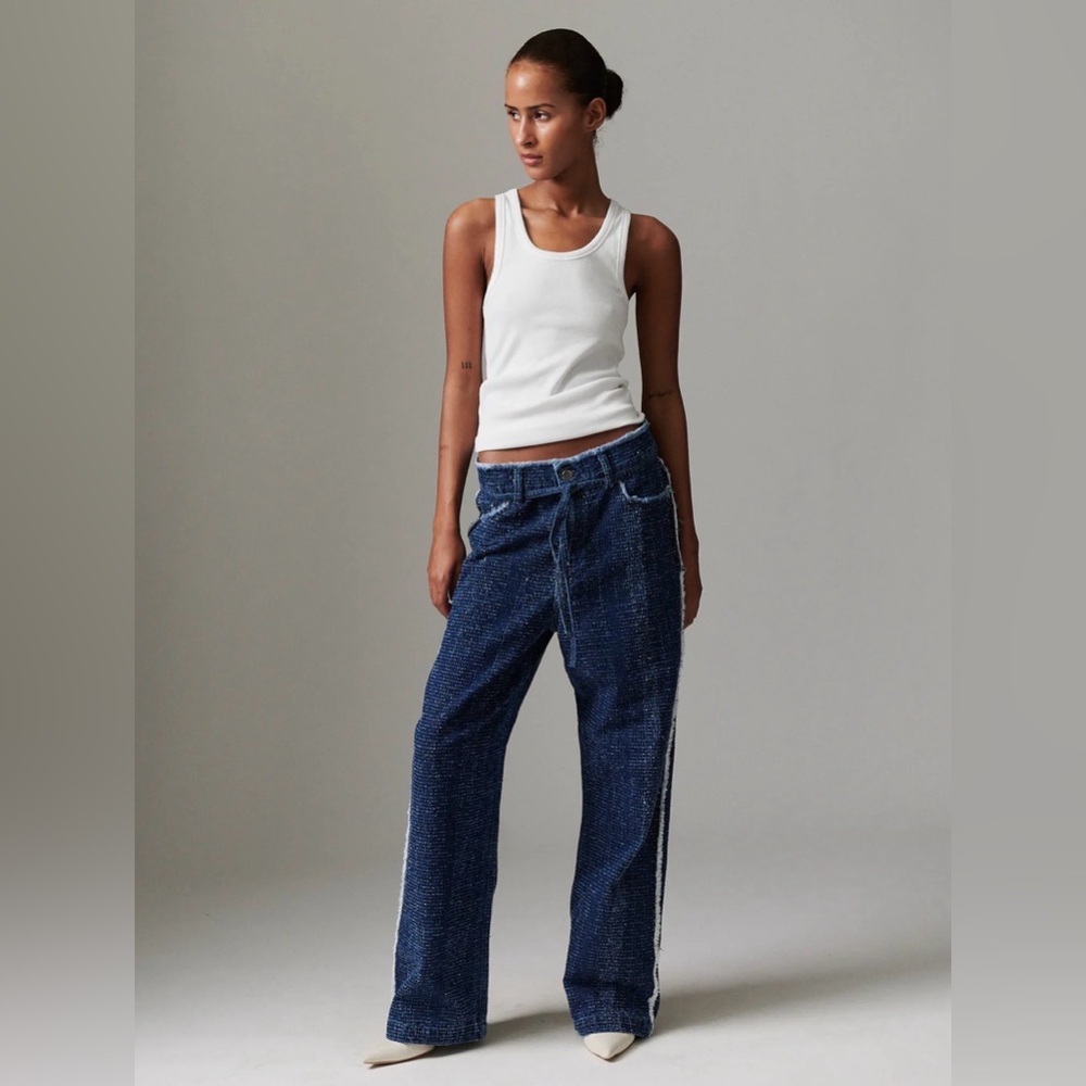 Day Birger et Mikkelsen Low-Rise Straight Leg Jeans w/ Tie Belt 100% Cotton